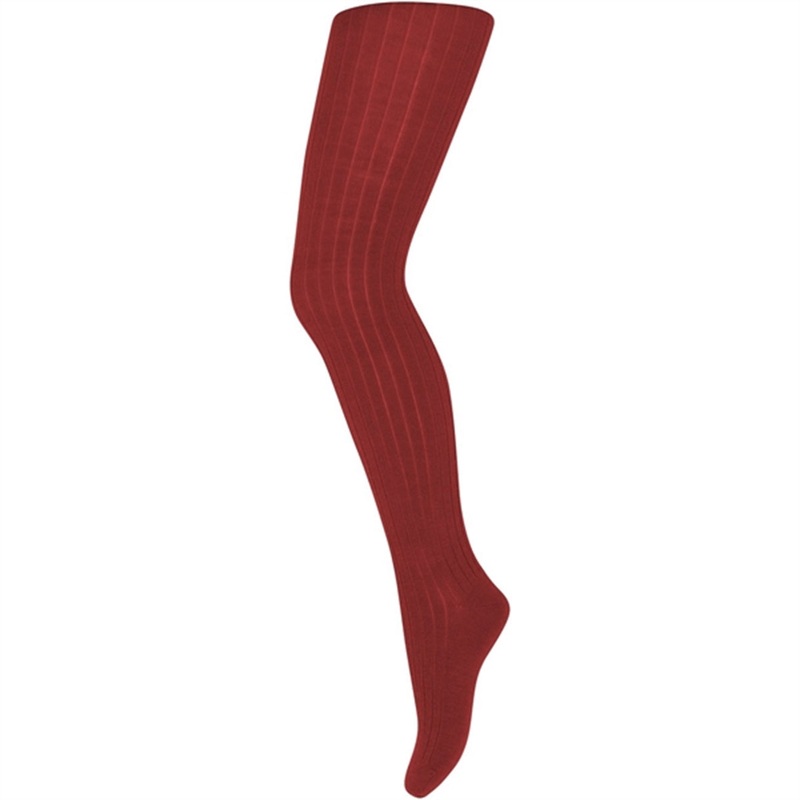 MP 128 Wool Rib Tights Tomato|60|70|80|90|100|110|120|130|140