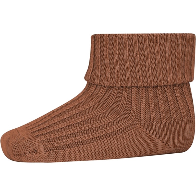 MP 533 Cotton Rib Baby Socks Russet