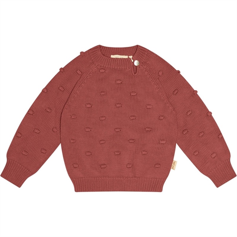 Petit Piao Berry Dust O-neck Bomber Knit