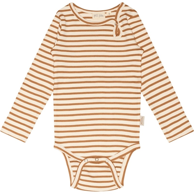 Petit Piao Caramel\/Off White Body Modal Striped