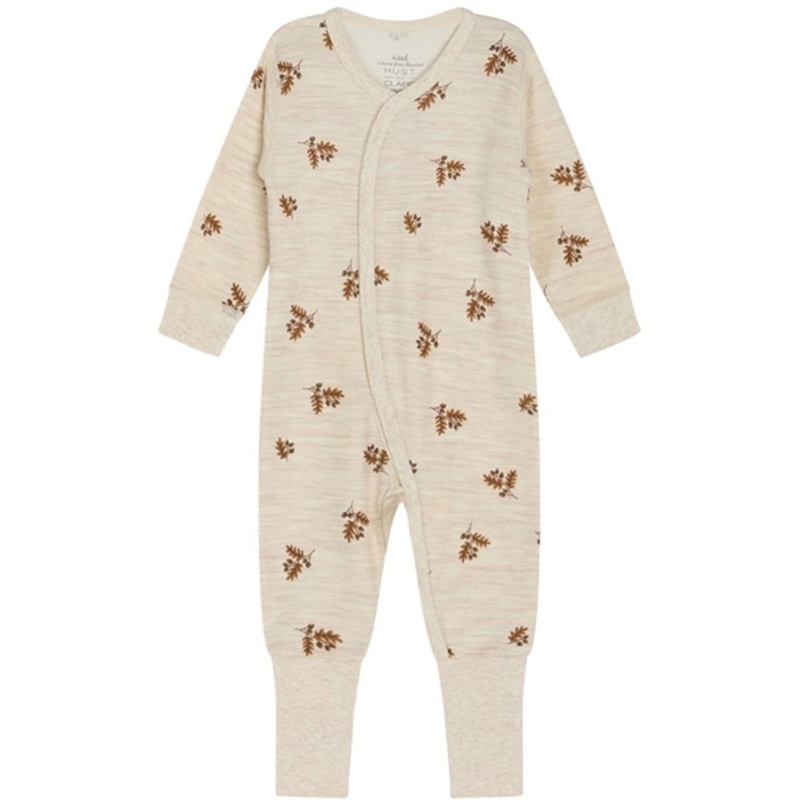Hust \u0026 Claire Baby Wheat Melange Manu Onesie