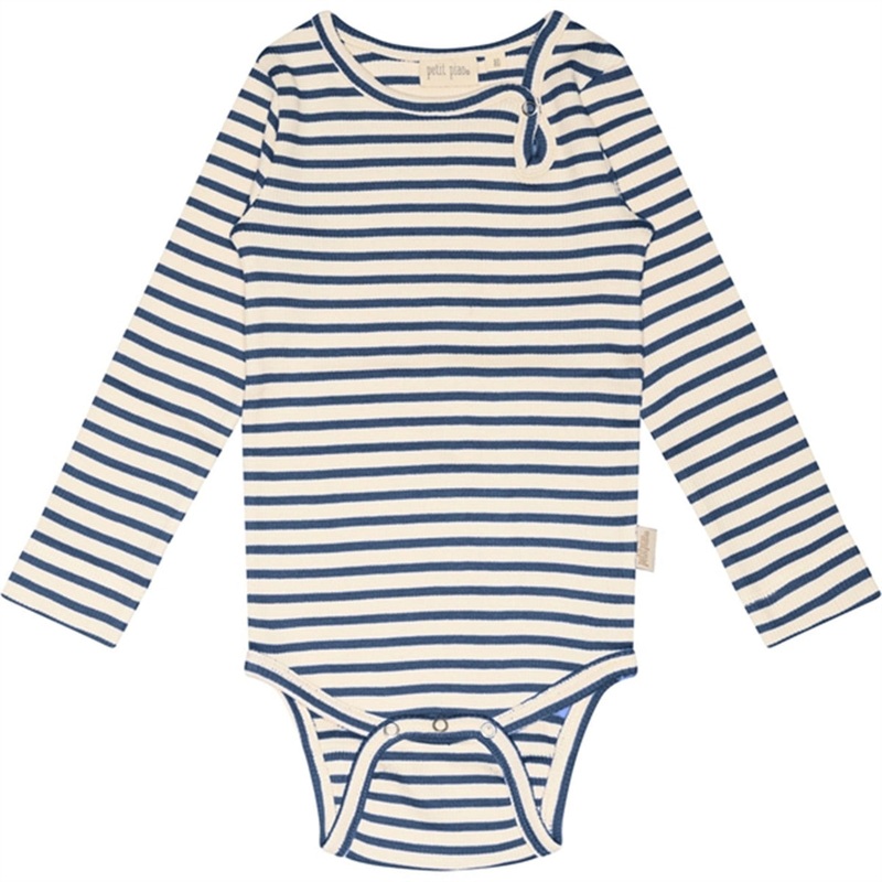 Petit Piao Denim Blue\/Off White Body Modal Striped