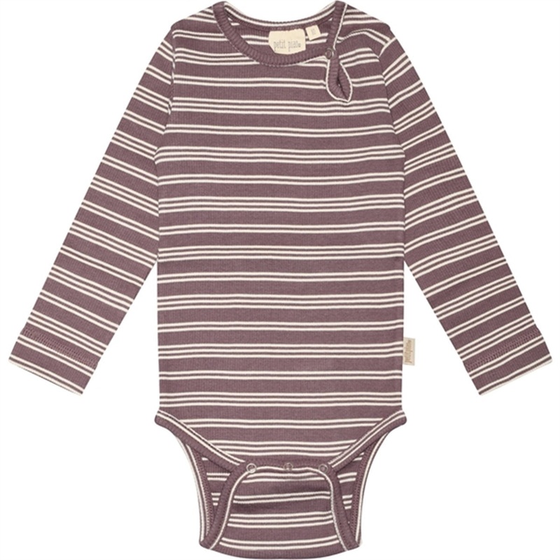 Petit Piao Lavender Mist\/Off White Body Modal Thin Striped