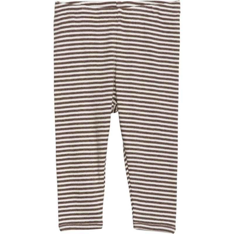 Serendipity Chestnut\/Offwhite Baby Leggings Stripe