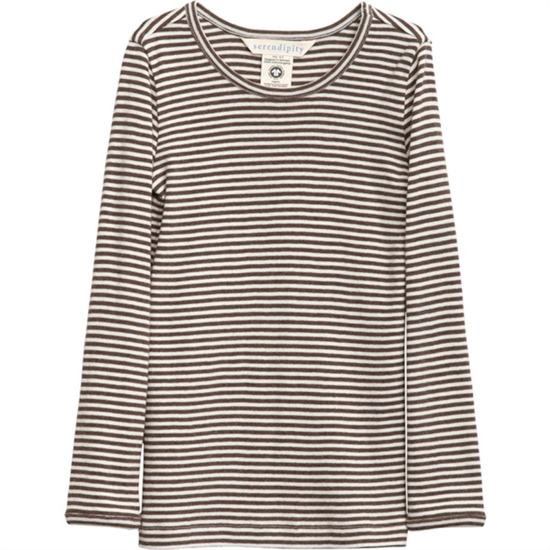 Serendipity Chestnut\/Offwhite Slim Blouse Stripe