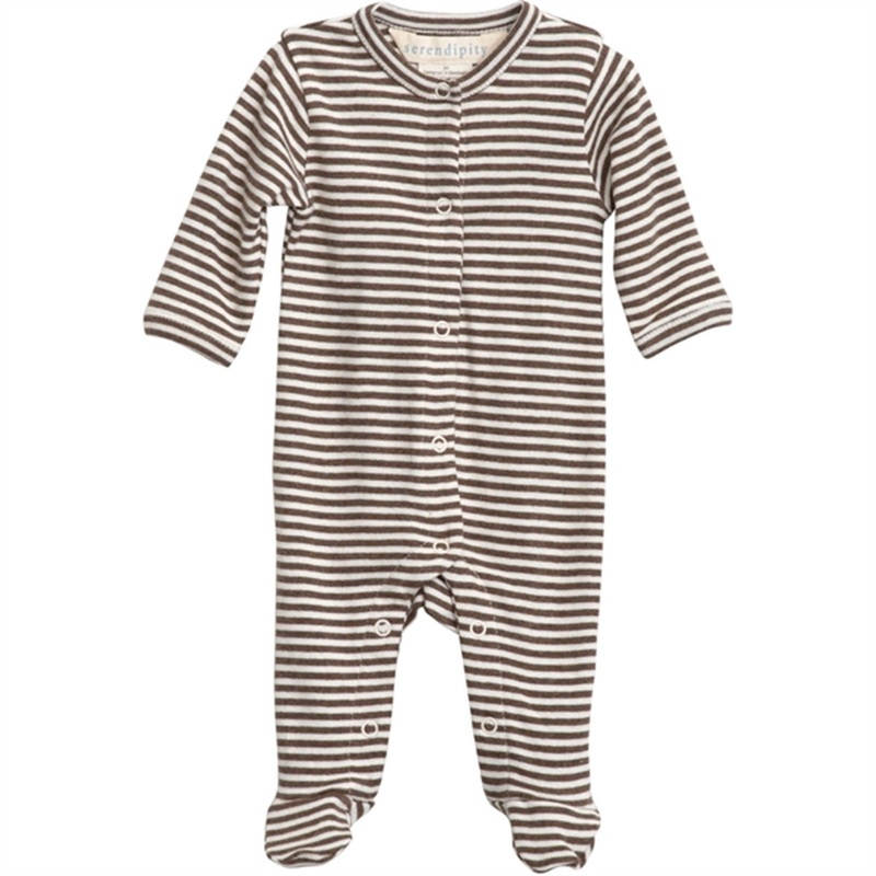 Serendipity Newborn Chestnut\/Offwhite Stripe Suit