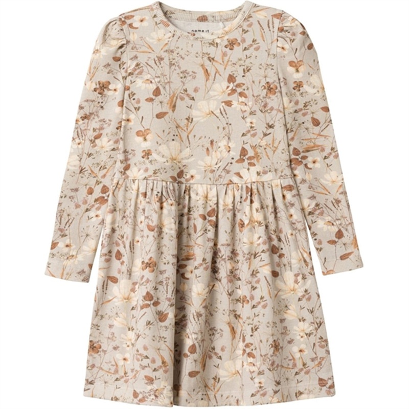 Name it Oatmeal Niara Dress|86|92|98|104|110