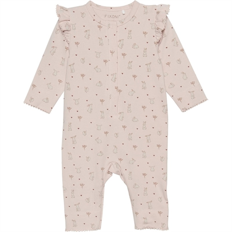 FIXONI Cameo Rose Romper LS|50|56|62|68|74|80|86|92