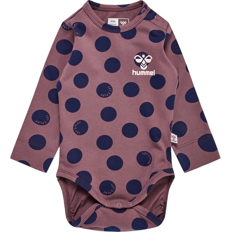 Hummel Rose Brown Dotty Body|56|62|68|74|80|86|92|98