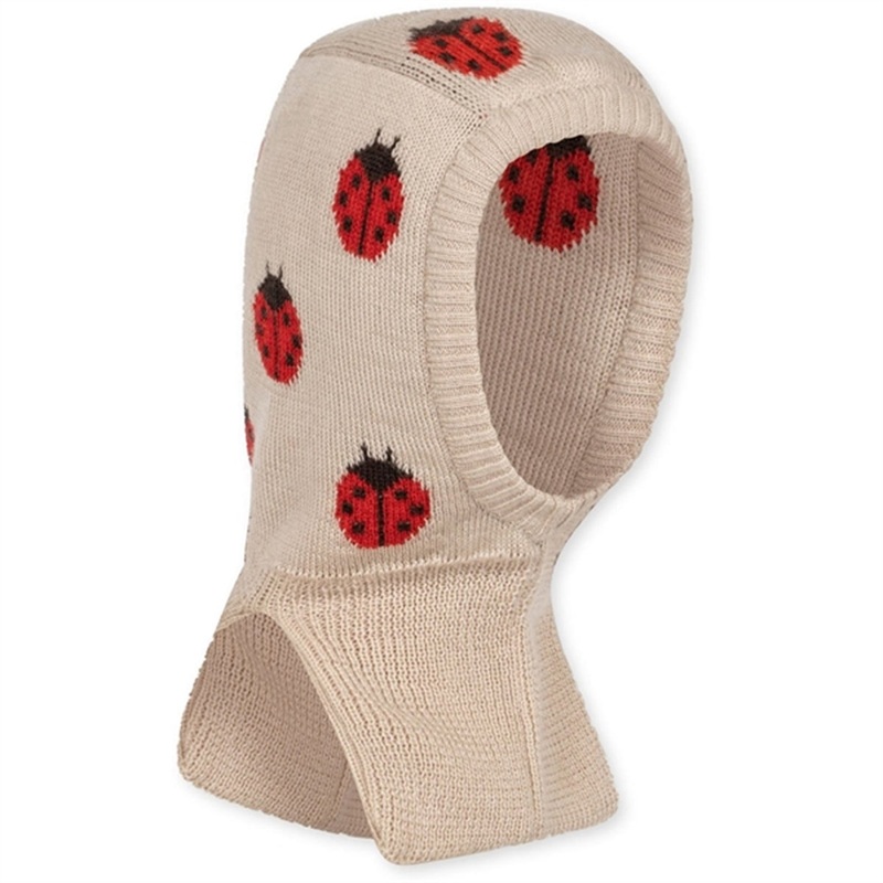 Konges Sljd Ladybug Belou Knit Wool Balaclava