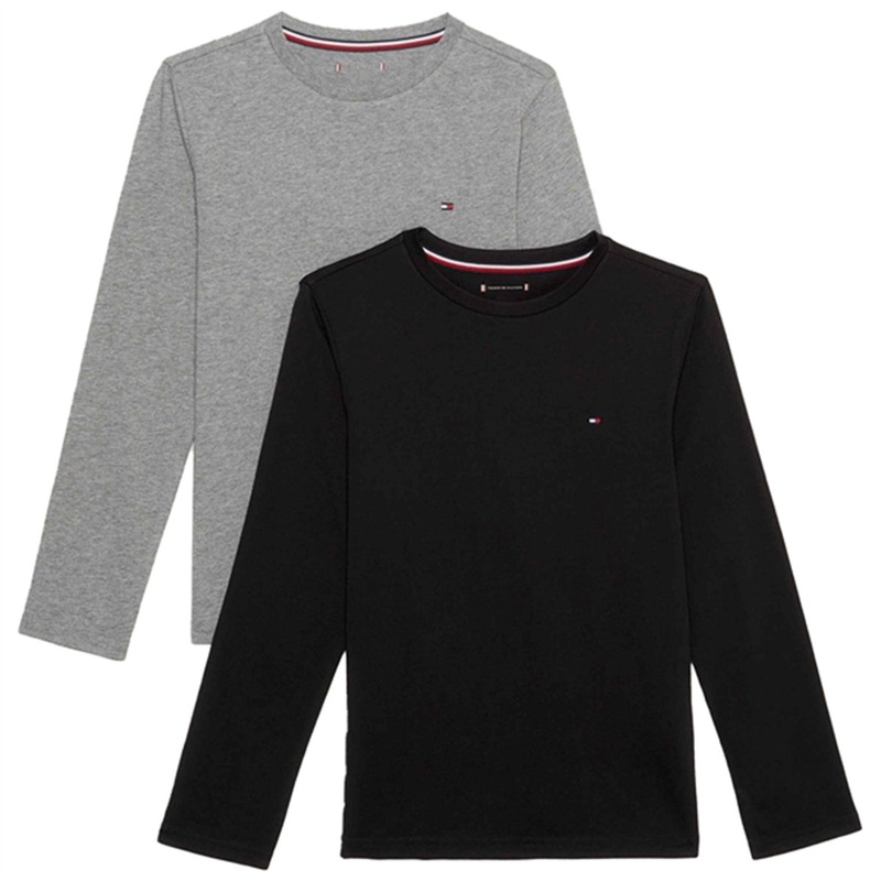 Tommy Hilfiger Blouse 2-Pack Light Grey Ht \/ Black