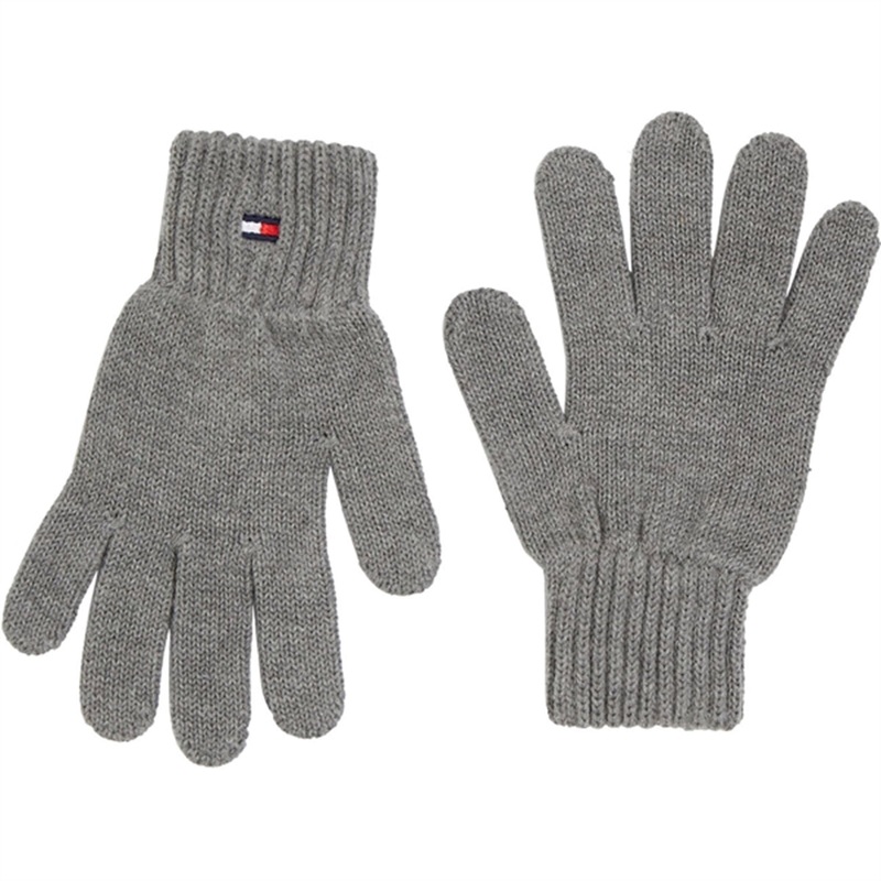 Tommy Hilfiger Small Flag Gloves Light Grey Heather