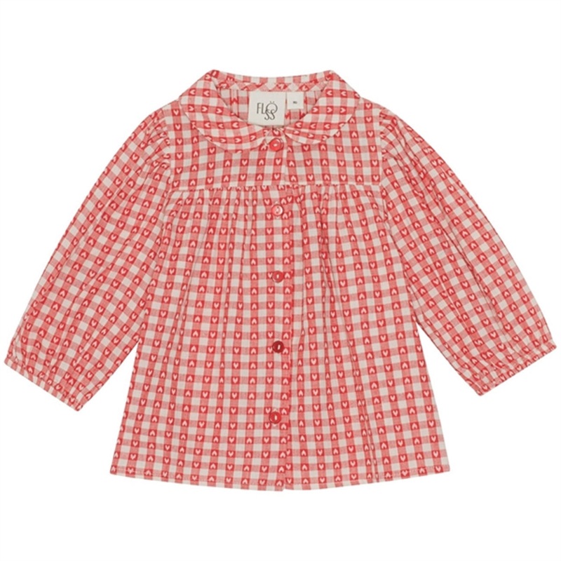 Flss Ally Shirt Heart Gingham