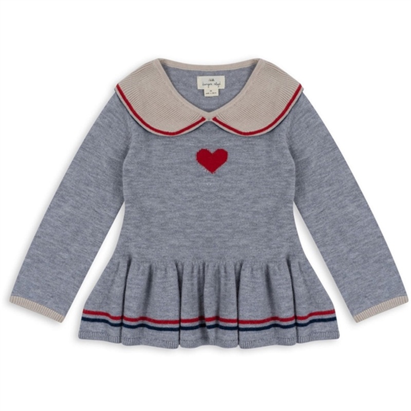 Konges Sljd Heart Stripe Maxime Knit Collar Blouse