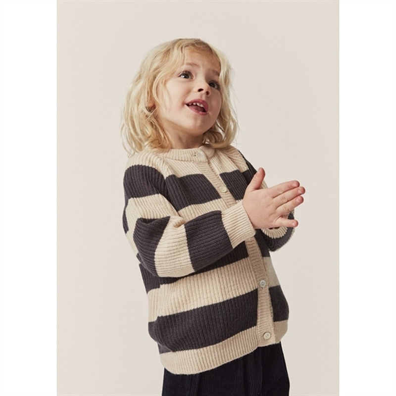 Konges Sljd Magnet Stripe Vitum Knit Cardigan