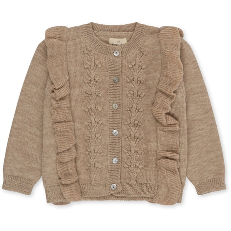 Konges Sljd Moonlight Fiol Frill Cardigan
