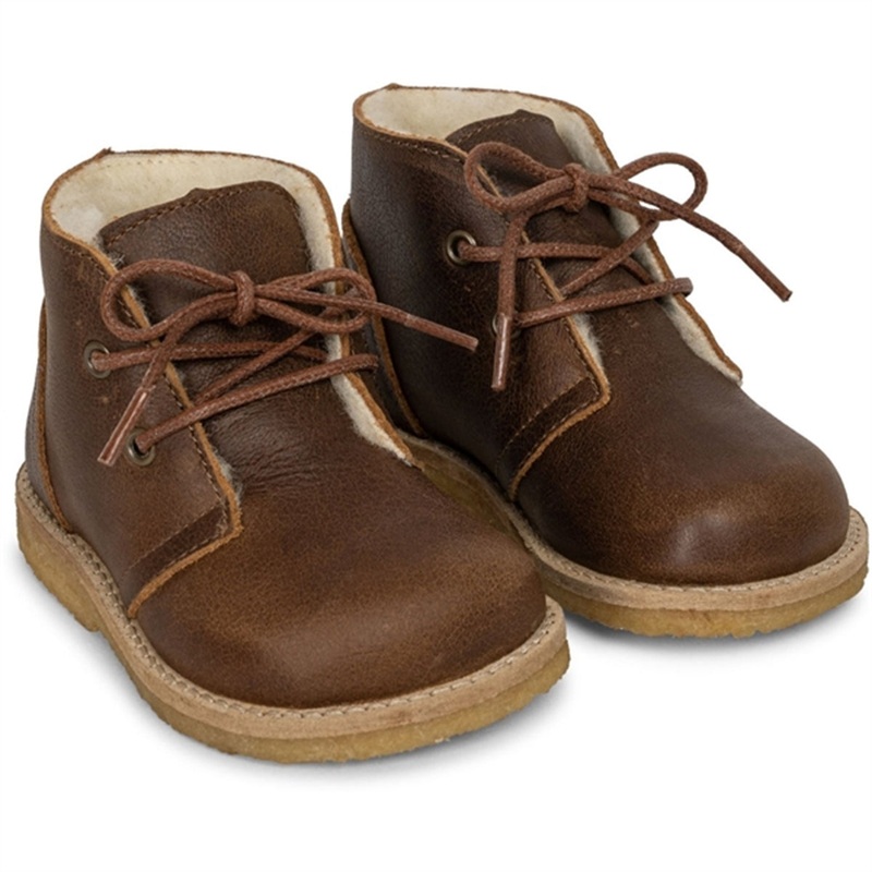 Konges Sljd Cognac Woolie Boot